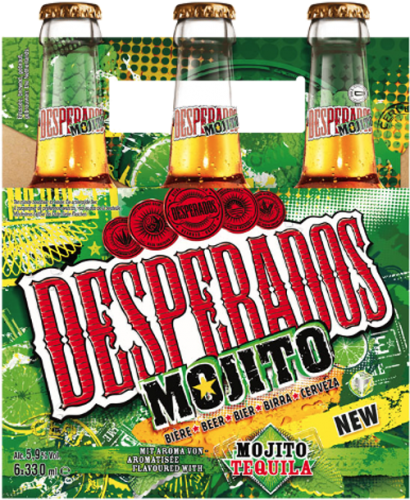 Desperados Mojito set van 6 flesjes á 0,33 liter Desperados Mojito set van 6 flesjes á 0,33 liter
